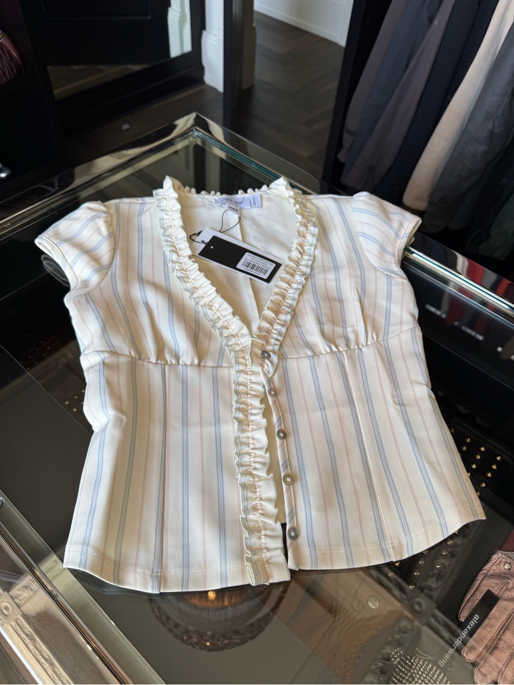 Tiger Mist VALERIE RUFFLE TOP - Picture 2 of 12